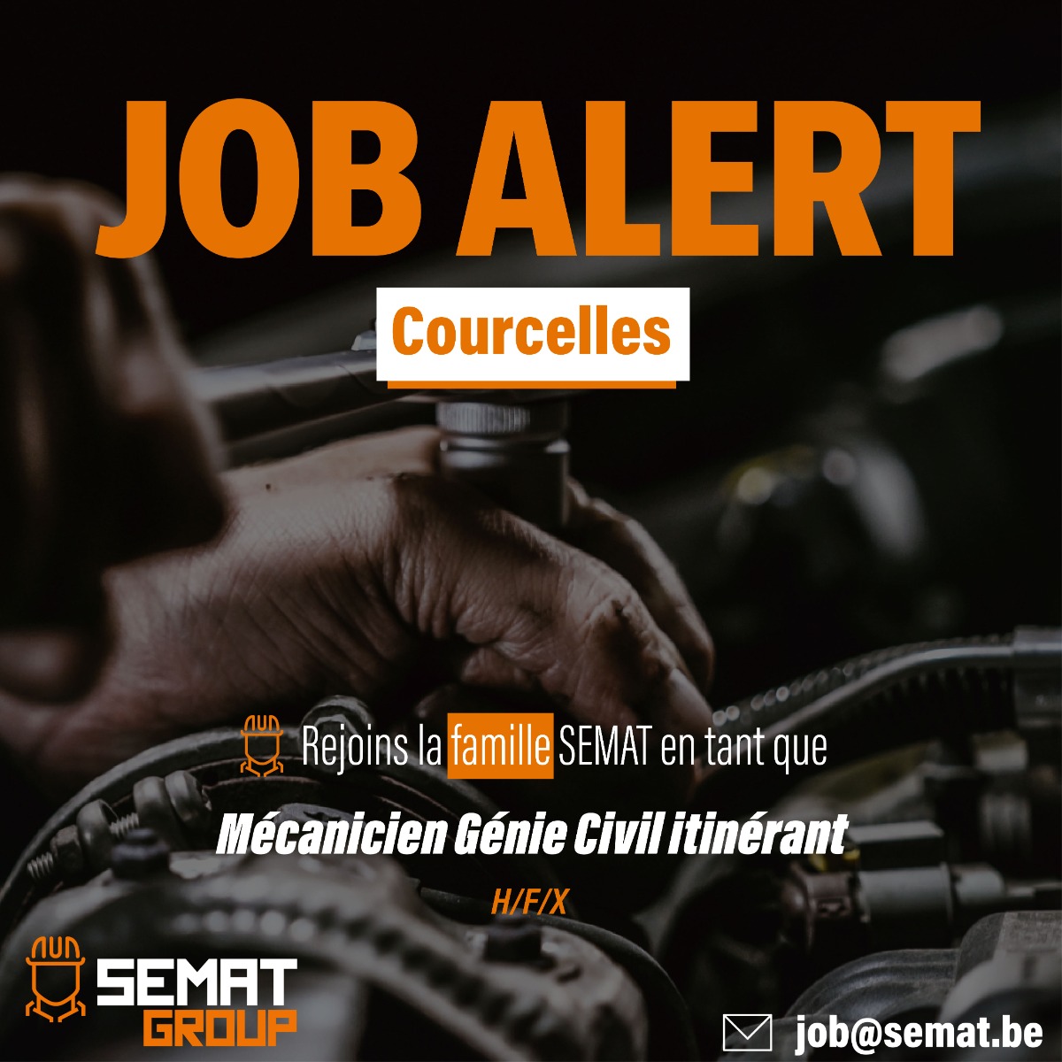 Recrutement - Mécanicien Génie civil - Itinérant [COURCELLES]